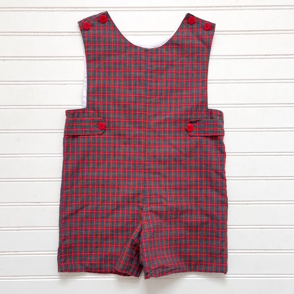 REMEMBER NGUYEN EUC Classic Heirloom Christmas Plaid Jon Jon